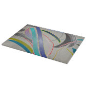Crazy Design Decorative Glas Cutting Board Schneidebrett (Ecke)