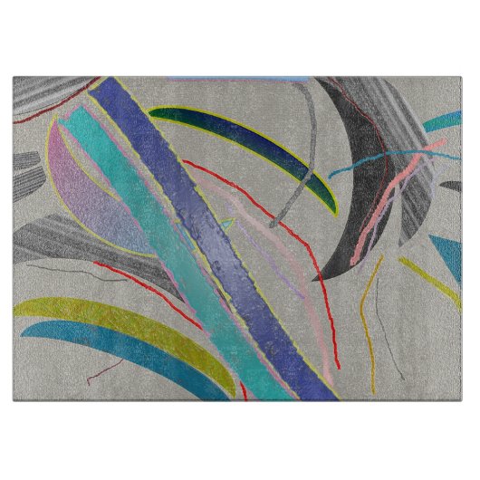 Crazy Design Decorative Glas Cutting Board Schneidebrett (Vorderseite)