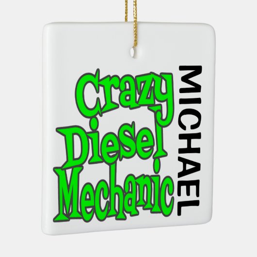 Crazy Diesel Mechanic CUSTOM Keramikornament (Rechts)