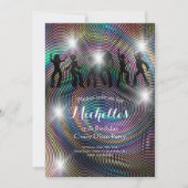 Crazy Disco Psychedelic Geburtstag Einladung (Vorderseite)