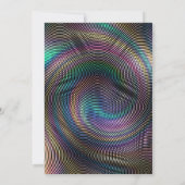 Crazy Disco Psychedelic Geburtstag Einladung (Rückseite)