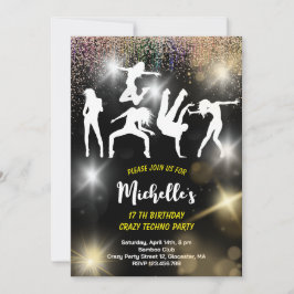 Crazy disco techno psychedelic Geburtstag Einladung