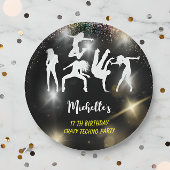 Crazy disco techno psychedelic Geburtstag Pappteller