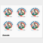 Crazy Diver Bare Diver Sticker (Blatt)