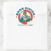 Crazy Diver Bare Diver Sticker (Tasche)