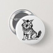 Crazy Dog Button (Vorne & Hinten)