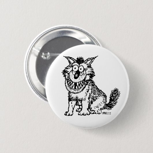 Crazy Dog Button (Vorne & Hinten)