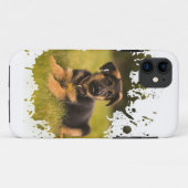 Crazy Dog Design Case-Mate iPhone Hülle (Rückseite (Horizontal))