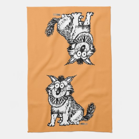 Crazy Dog Geschirrtuch (Vertikal)
