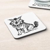 Crazy Dog Getränkeuntersetzer (Linke Seite)