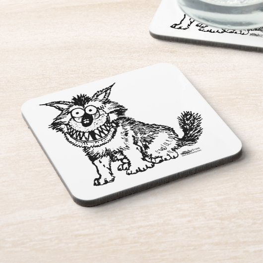 Crazy Dog Getränkeuntersetzer (Linke Seite)