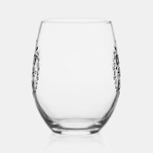 Crazy Dog Lady Mama Weinglas Ohne Stiel (Links)