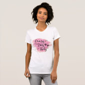Crazy Dog Lady (Rosa) T-Shirt (Vorne ganz)
