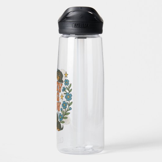 Crazy Dog Lady Trinkflasche (Rückseite)