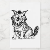 Crazy Dog Lebensmitteletikett (Einzelnes Label)