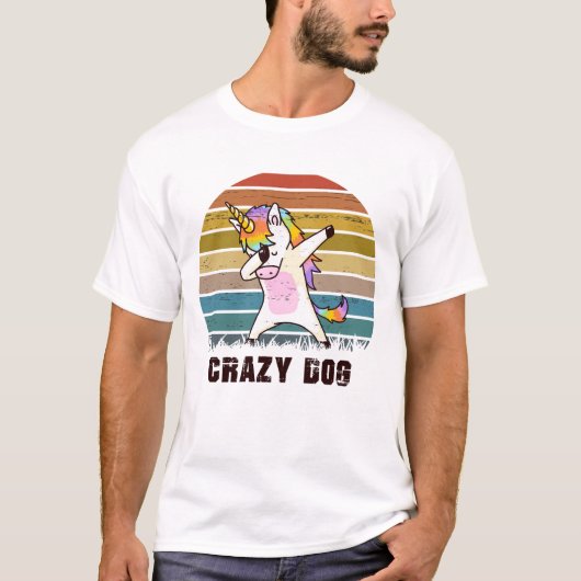 CRAZY DOG T - SHIRT FÜR DEN MENSCHEN (Vorderseite)