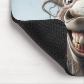 Crazy Donkey auf einem Zaun Mousepad (Ecke)