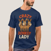 CRAZY DONKEY LADY T-Shirt (Vorderseite)