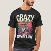 Crazy Donkey Lady T-Shirt (Vorderseite)