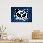 Crazy Drift Patrol - Drift Panda Head (blau) Poster (Küche)