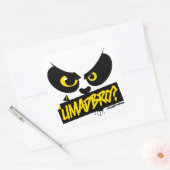 Crazy Drift Patrol - UMADBRO? (gelb) Quadratischer Aufkleber (Umschlag)