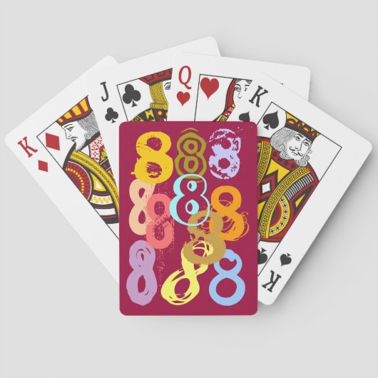 Crazy Eights Aight Fun Game Gift Spielkarten (Rückseite)