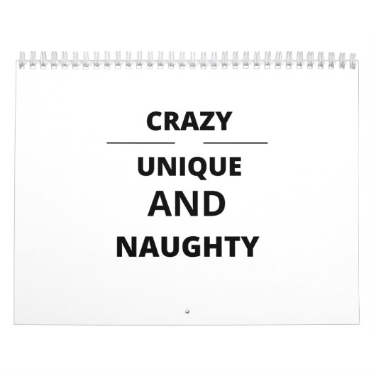 CRAZY EINZIGARTIG UND NAUGHTY KALENDER (Titelbild)