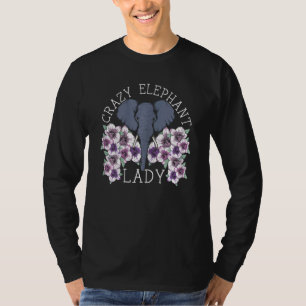 Crazy Elephant Lady Tusk Zoowärter T-Shirt