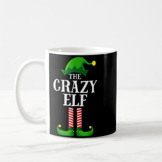 Crazy Elf Matching Family Group Christmas Party Py Kaffeetasse (Links)