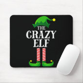 Crazy Elf Matching Family Group Christmas Party Py Mousepad (Mit Mouse)