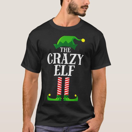 Crazy Elf Matching Family Group Christmas Party Py T-Shirt (Vorderseite)