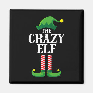 Crazy Elf Matching Family Group Weihnachts-Party Magnet