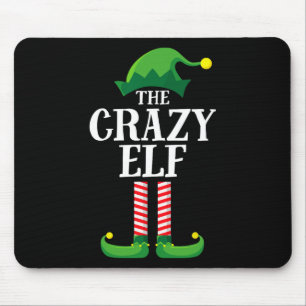 Crazy Elf Matching Family Group Weihnachts-Party Mousepad