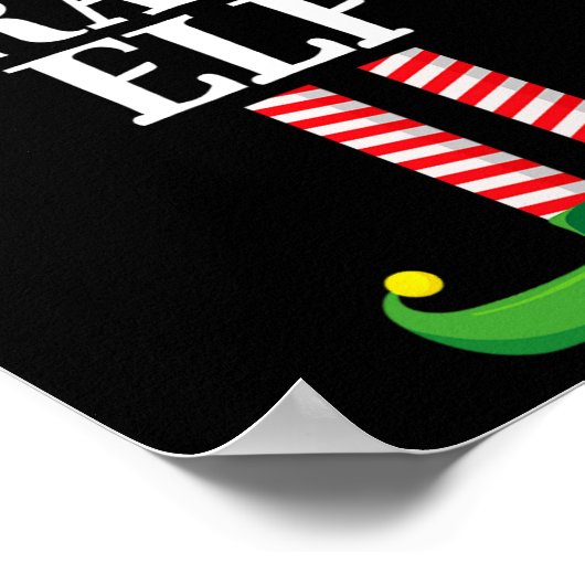 Crazy Elf Matching Family Group Weihnachts-Party Poster (Ecke)