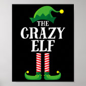 Crazy Elf Matching Family Group Weihnachts-Party Poster (Vorne)