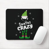 Crazy Elf Santas Elf Funny Christmas Elf Matching Mousepad (Mit Mouse)