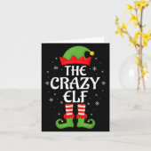 Crazy Elf Xmas Familie Matching Elf Squad Weihnach Karte (Gelbe Blume)
