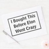 Crazy Elon Sticker für Tesla (Umschlag)