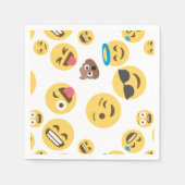 Crazy Emojis Serviette (Vorderseite)