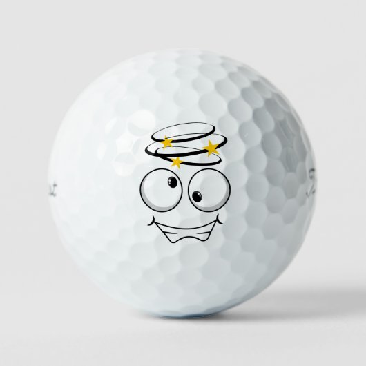 Crazy Emoticon Golfball (Vorderseite)