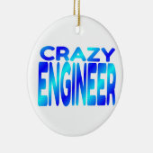 Crazy Engineer Keramik Ornament (Rechts)