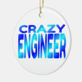 Crazy Engineer Keramik Ornament (Links)