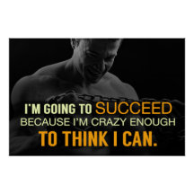 Crazy Enough Motivationsposter