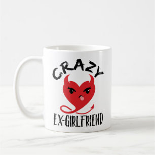 Crazy Ex-Girlfriend Funny Devil Red Heart Kaffeetasse