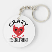 Crazy Ex-Girlfriend Funny Devil Red Heart Schlüsselanhänger (Rückseite)