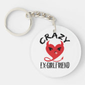 Crazy Ex-Girlfriend Funny Devil Red Heart Schlüsselanhänger (Vorderseite)
