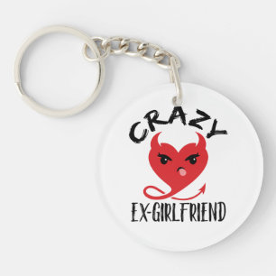 Crazy Ex-Girlfriend Funny Devil Red Heart Schlüsselanhänger