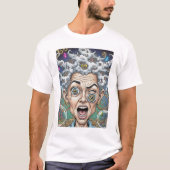 Crazy Expression Karikatur T - Shirt - Einzigartig (Vorderseite)