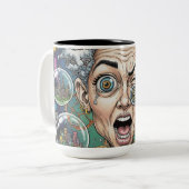 Crazy Expression Karikatur Tasse - Einzigartige Ku (Vorderseite Links)