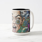 Crazy Expression Karikatur Tasse - Einzigartige Ku (VorderseiteRechts)